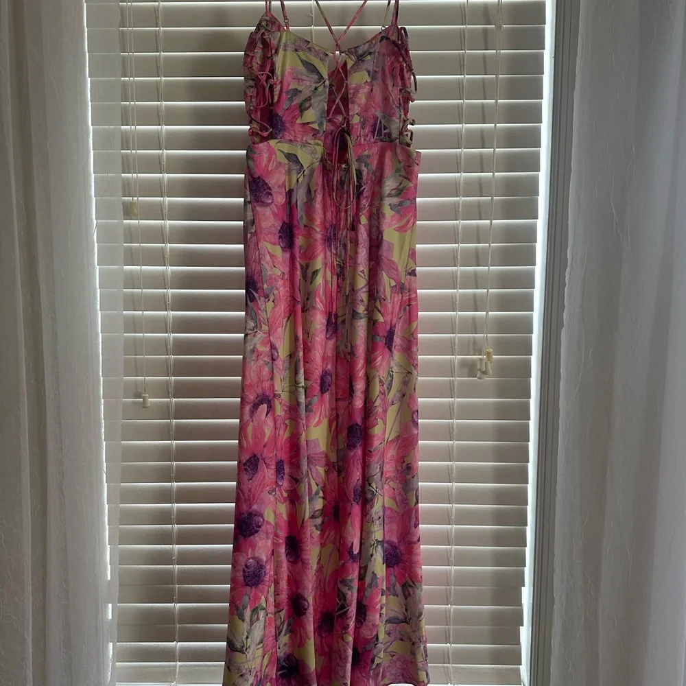 ASTR The Label Antlia Floral Pink and Green Maxi Dress - Picture 5 of 10